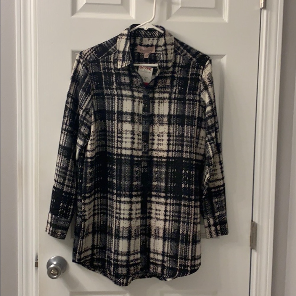 Long sleeve button up blouse